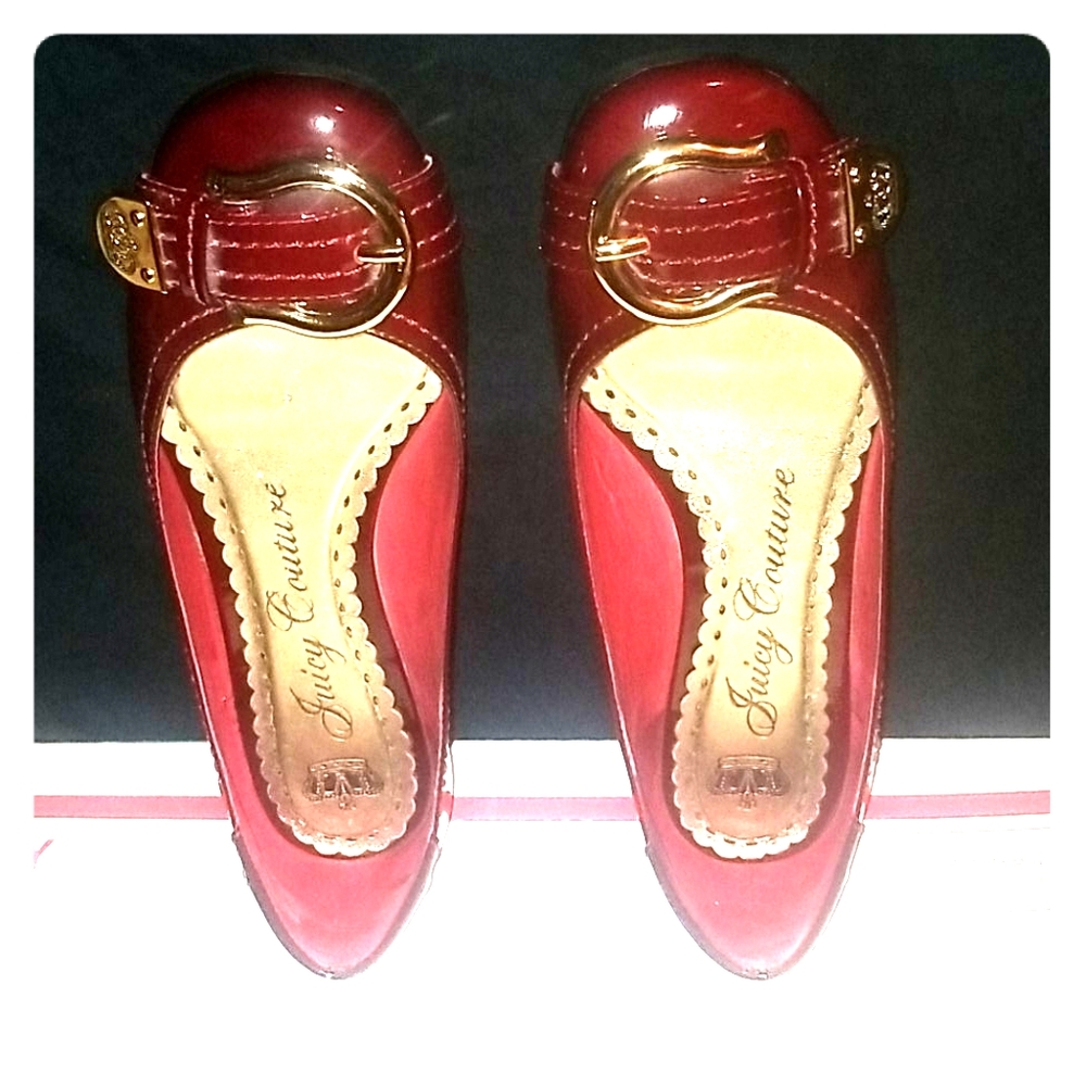JUICY COUTURE MAROON FLATS BRAND NEW NO BOX